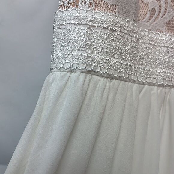 LuLu’s Forever and Always White Maxi Dress size XS NWT - Picture 8 of 16